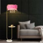 Flamboyant Elegance: The Pink Ostrich Feather Lamp Luxury Lamp